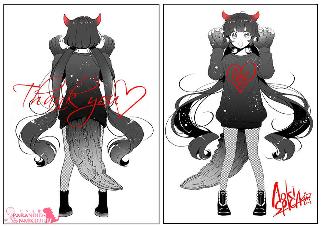 特典插画-少女怪兽焦糖味-苍木スピカ(那贵りんご)（第6张）